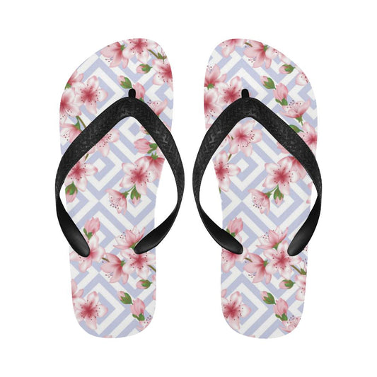 Cherry Blossom Pattern Print Design CB07 Flip Flops-JorJune