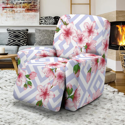 Cherry Blossom Pattern Print Design CB07 Recliner Slipcover-JORJUNE.COM