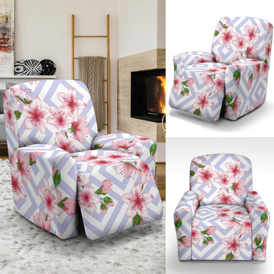 Cherry Blossom Pattern Print Design CB07 Recliner Slipcover-JORJUNE.COM