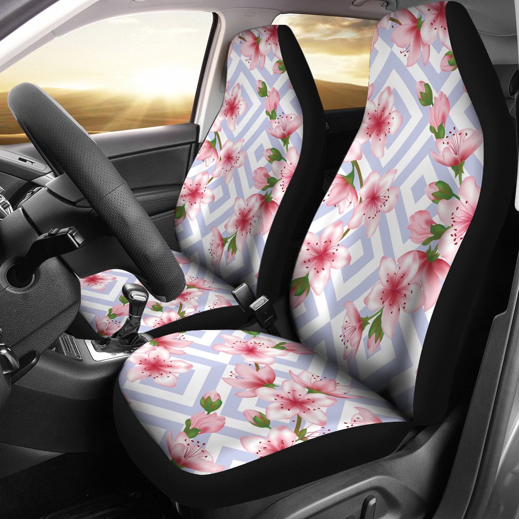 Cherry Blossom Pattern Print Design CB07 Universal Fit Car Seat Covers