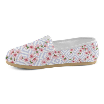 Cherry Blossom Pattern Print Design CB07 Women Casual Shoes-JorJune.com