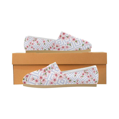 Cherry Blossom Pattern Print Design CB07 Women Casual Shoes-JorJune.com