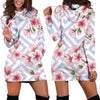 Cherry Blossom Pattern Print Design CB07 Women Hoodie Dress