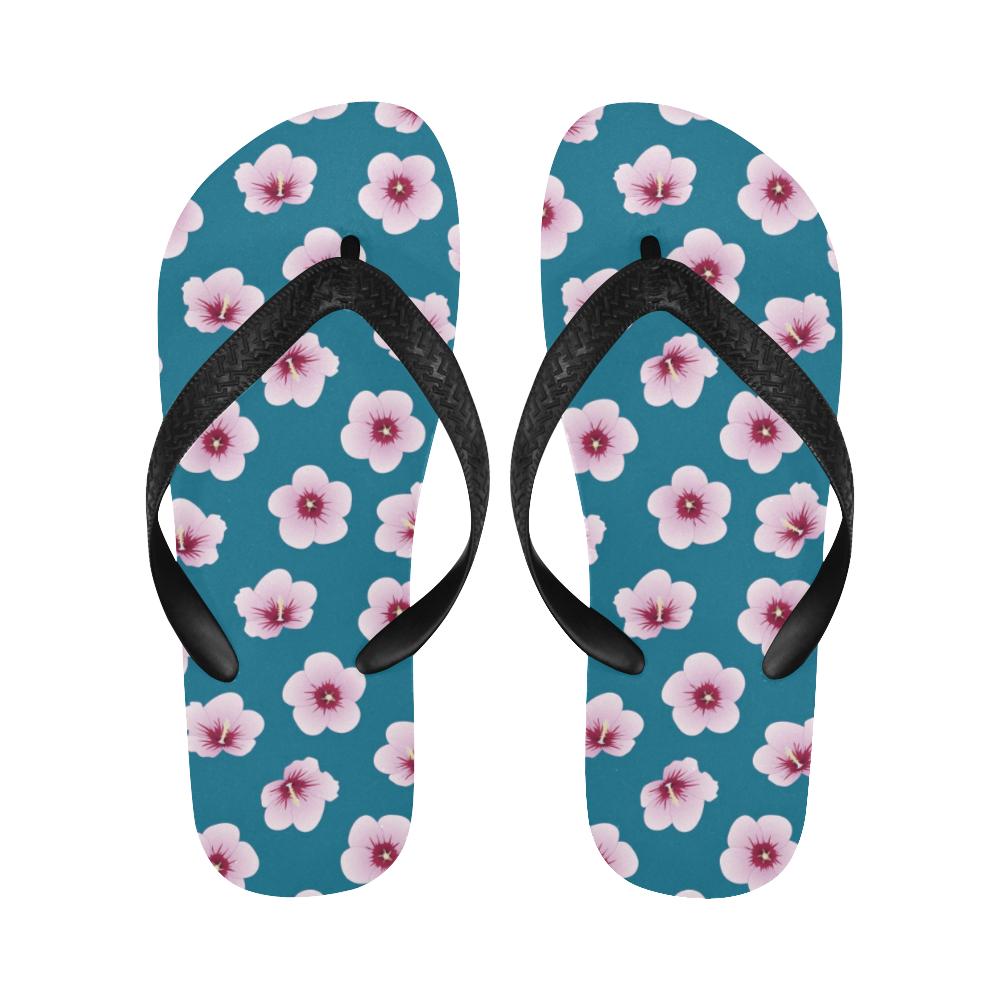 Cherry Blossom Pattern Print Design CB08 Flip Flops-JorJune