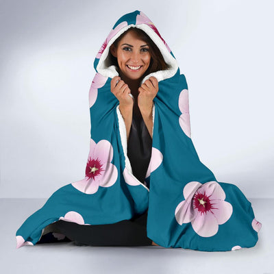 Cherry Blossom Pattern Print Design CB08 Hooded Blanket-JORJUNE.COM