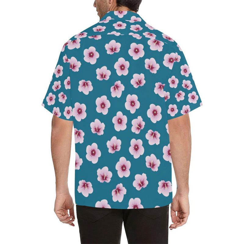 Cherry Blossom Pattern Print Design CB08 Men Hawaiian Shirt-JorJune