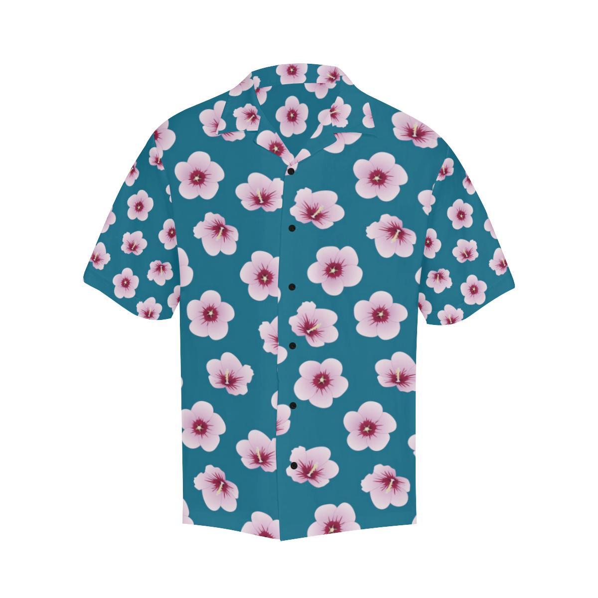 Cherry Blossom Pattern Print Design CB08 Men Hawaiian Shirt-JorJune