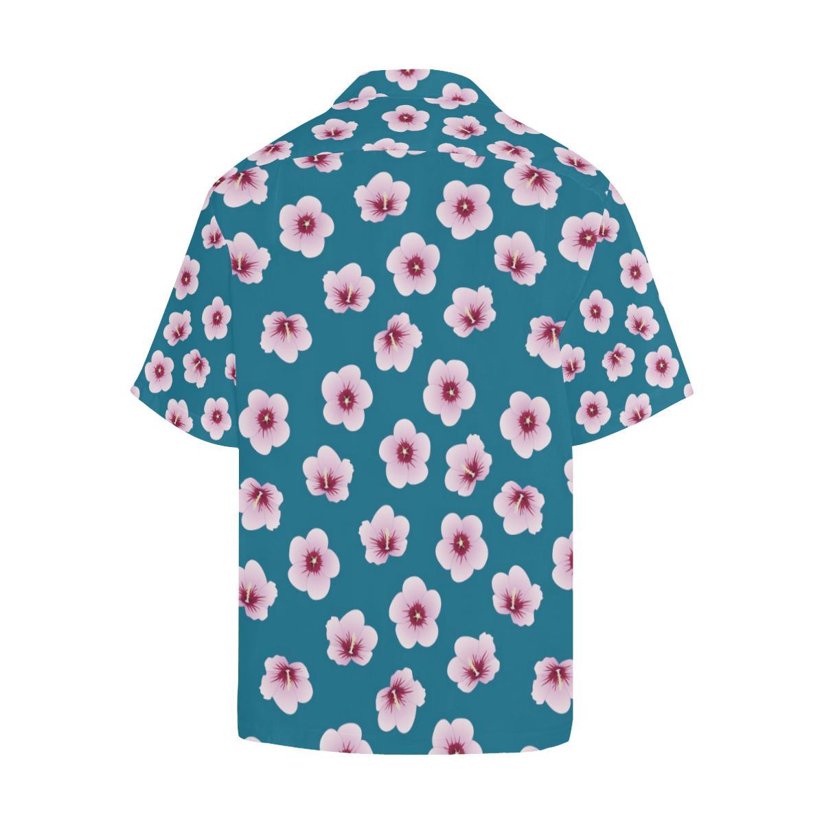 Cherry Blossom Pattern Print Design CB08 Men Hawaiian Shirt-JorJune
