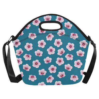 Cherry Blossom Pattern Print Design CB08 Neoprene Lunch Bag-JorJune