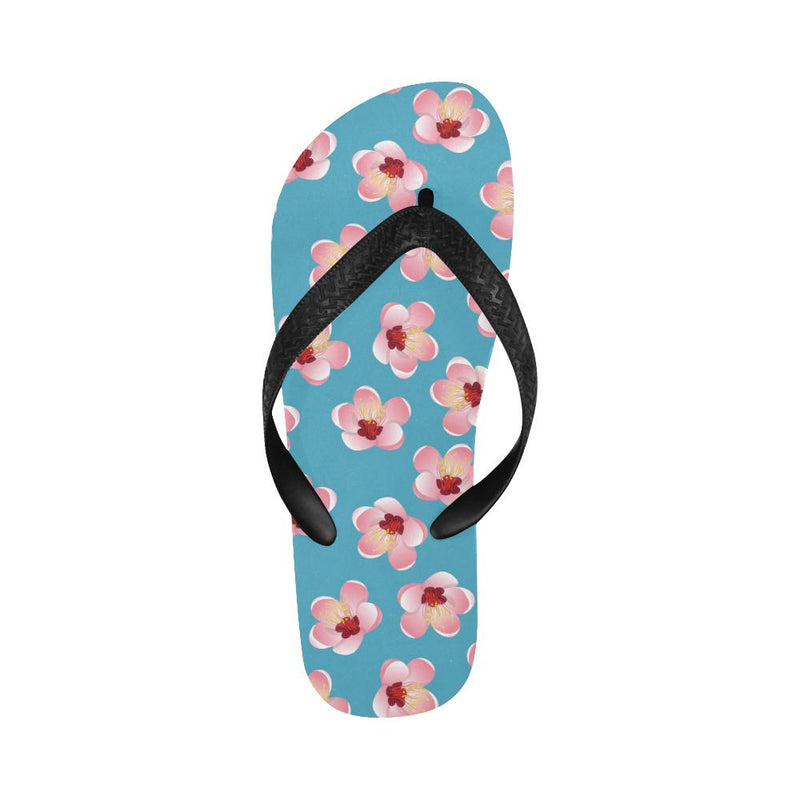 Cherry Blossom Pattern Print Design CB09 Flip Flops-JorJune