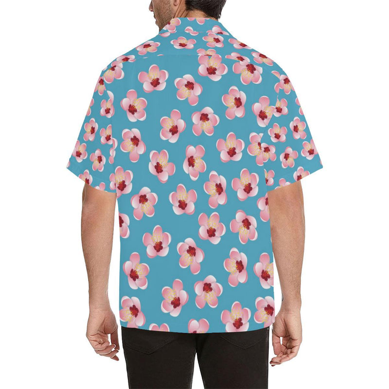 Cherry Blossom Pattern Print Design CB09 Men Hawaiian Shirt-JorJune