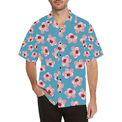 Cherry Blossom Pattern Print Design CB09 Men Hawaiian Shirt-JorJune