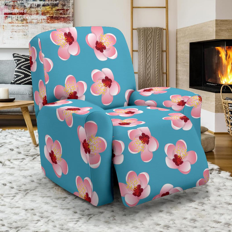 Cherry Blossom Pattern Print Design CB09 Recliner Slipcover-JORJUNE.COM