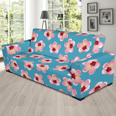 Cherry Blossom Pattern Print Design CB09 Sofa Slipcover-JORJUNE.COM