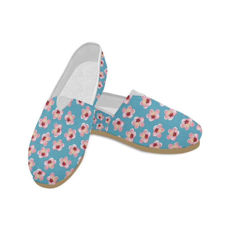 Cherry Blossom Pattern Print Design CB09 Women Casual Shoes-JorJune.com