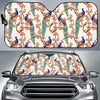 Cherry Blossom Peacock Car Sun Shade-JorJune