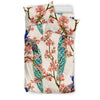 Cherry Blossom Sakura Peacock Duvet Cover Bedding Set