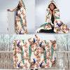 Cherry Blossom Peacock Hooded Blanket-JORJUNE.COM