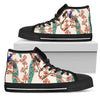 Cherry Blossom Peacock Men High Top Shoes