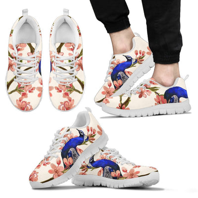 Cherry Blossom Sakura Peacock Men Sneakers