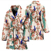 Cherry Blossom Peacock Women Bath Robe