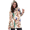 Cherry Blossom Peacock Women Hoodie Dress