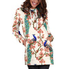 Cherry Blossom Peacock Women Hoodie Dress