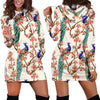 Cherry Blossom Peacock Women Hoodie Dress