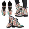 Cherry Blossom Peacock Women Leather Boots