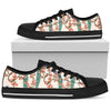 Cherry Blossom Peacock Women Low Top Shoes