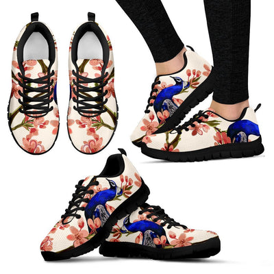 Cherry Blossom Sakura Peacock Women Sneakers