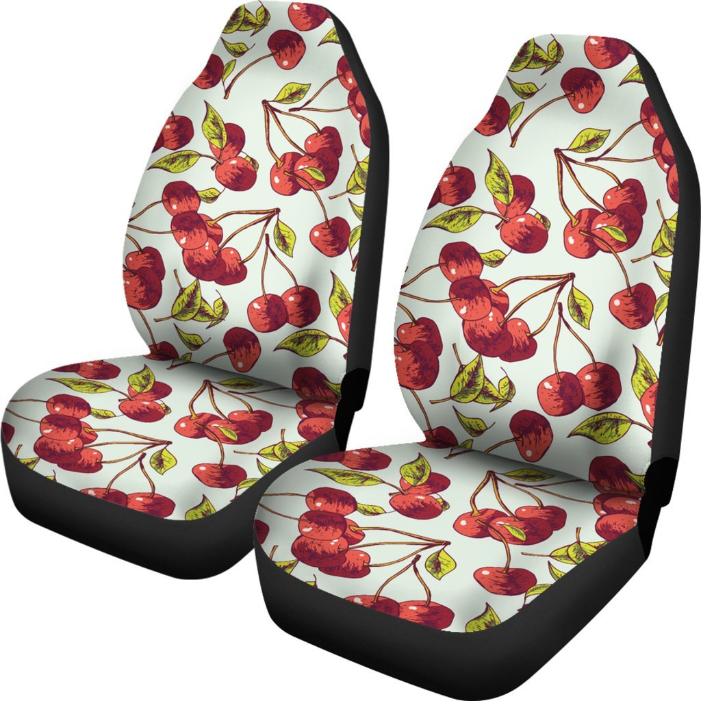 Cherry Hand Draw Universal Fit Car Seat Covers