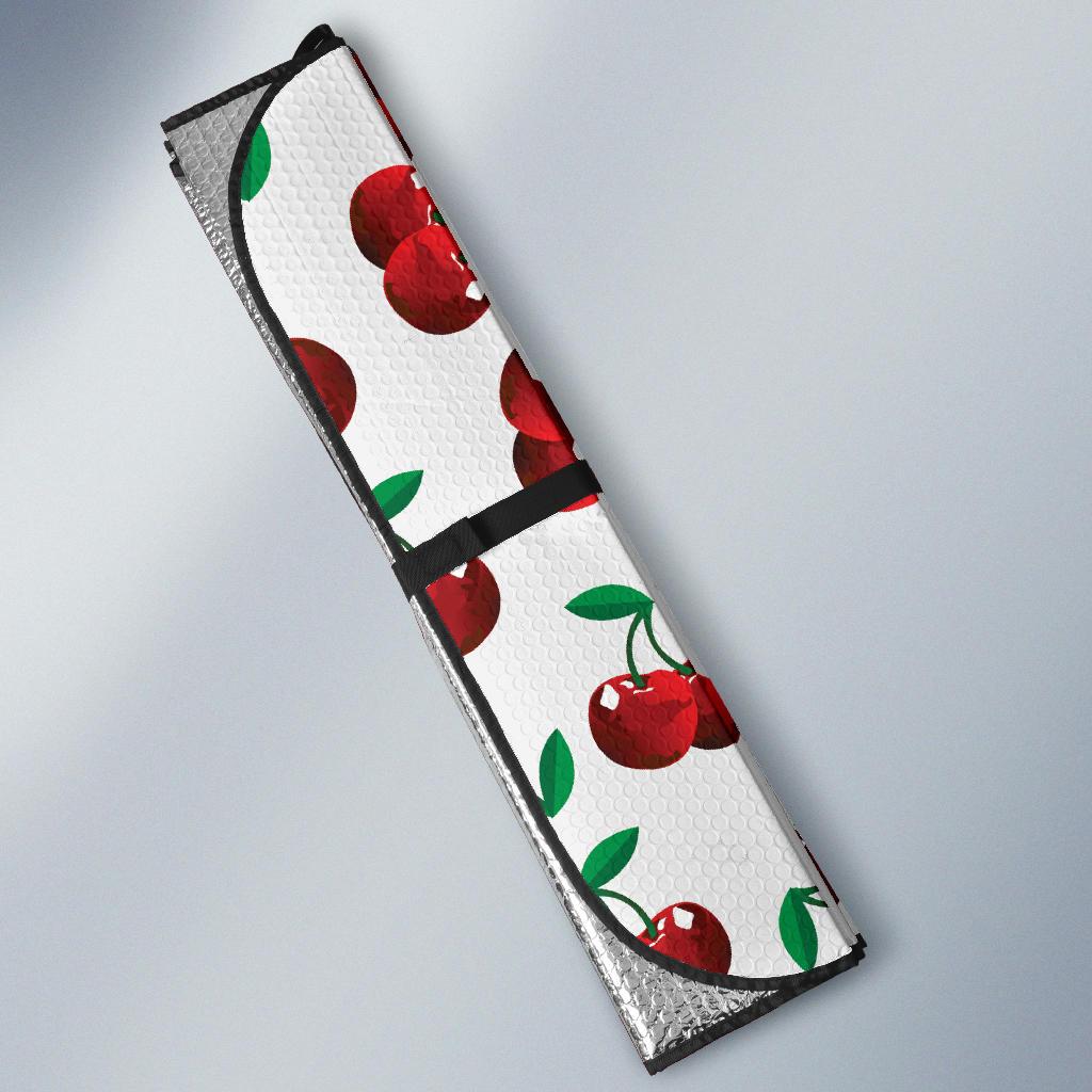 Cherry Pattern Print Design 01 Car Sun Shade-JORJUNE.COM