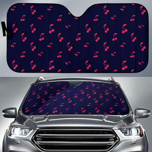 Cherry Pattern Print Design 02 Car Sun Shade-JORJUNE.COM