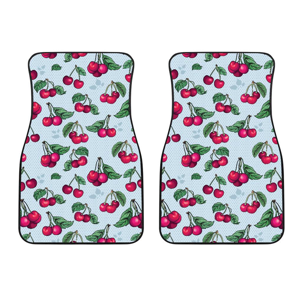 Cherry Pattern Print Design CH01 Car Floor Mats-JorJune
