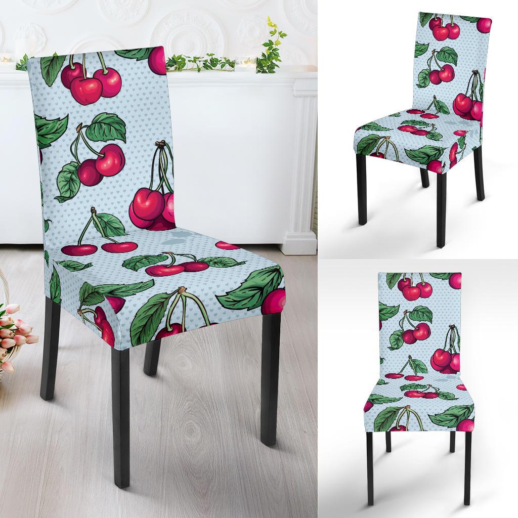 Cherry Pattern Print Design CH01 Dining Chair Slipcover-JORJUNE.COM