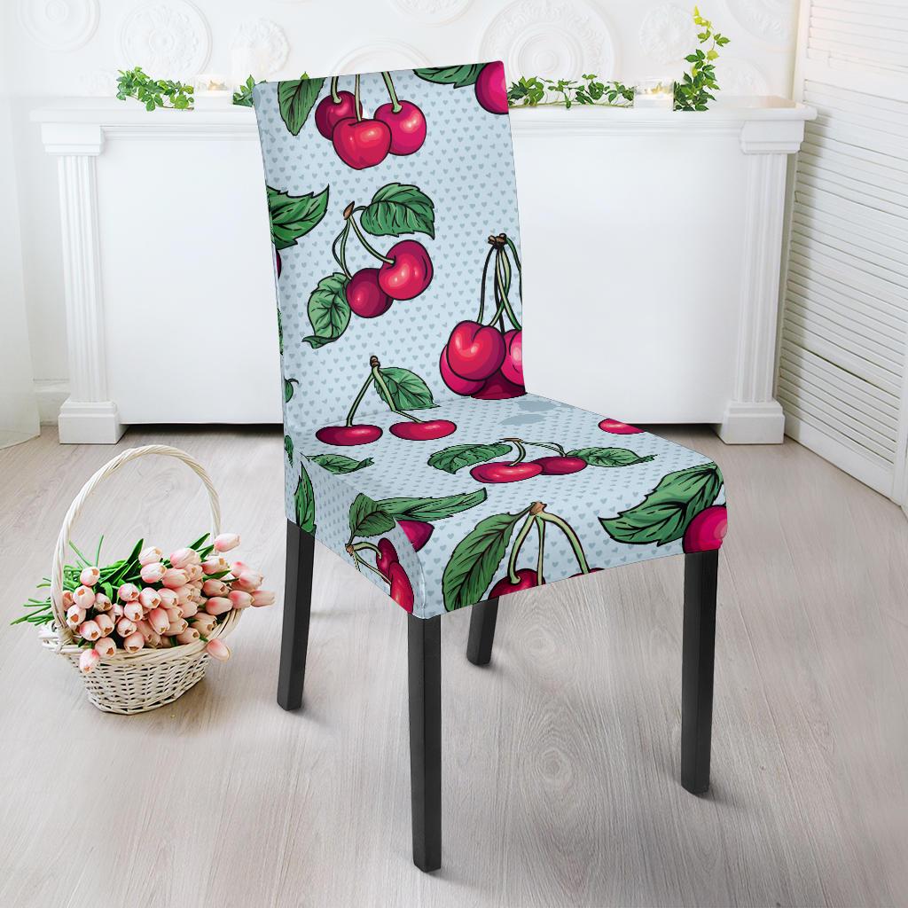 Cherry Pattern Print Design CH01 Dining Chair Slipcover-JORJUNE.COM