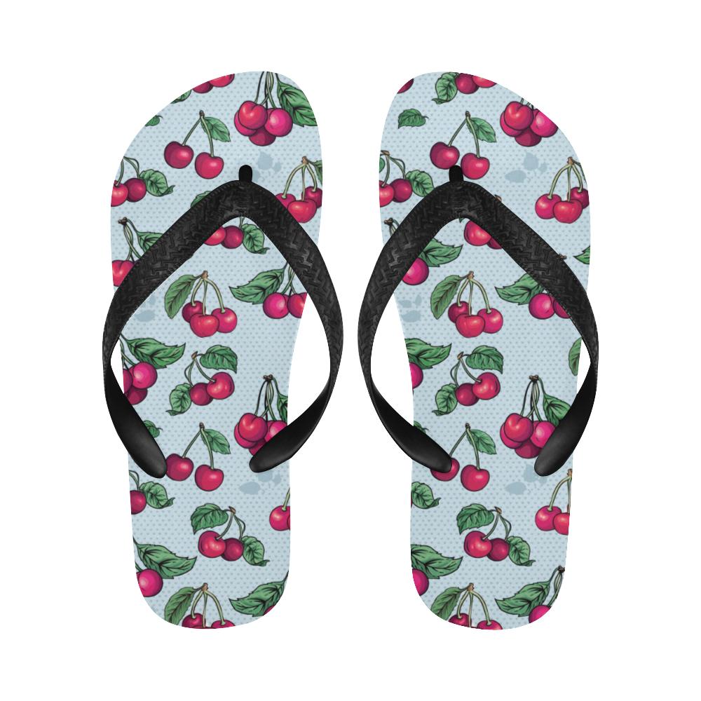 Cherry Pattern Print Design CH01 Flip Flops-JorJune
