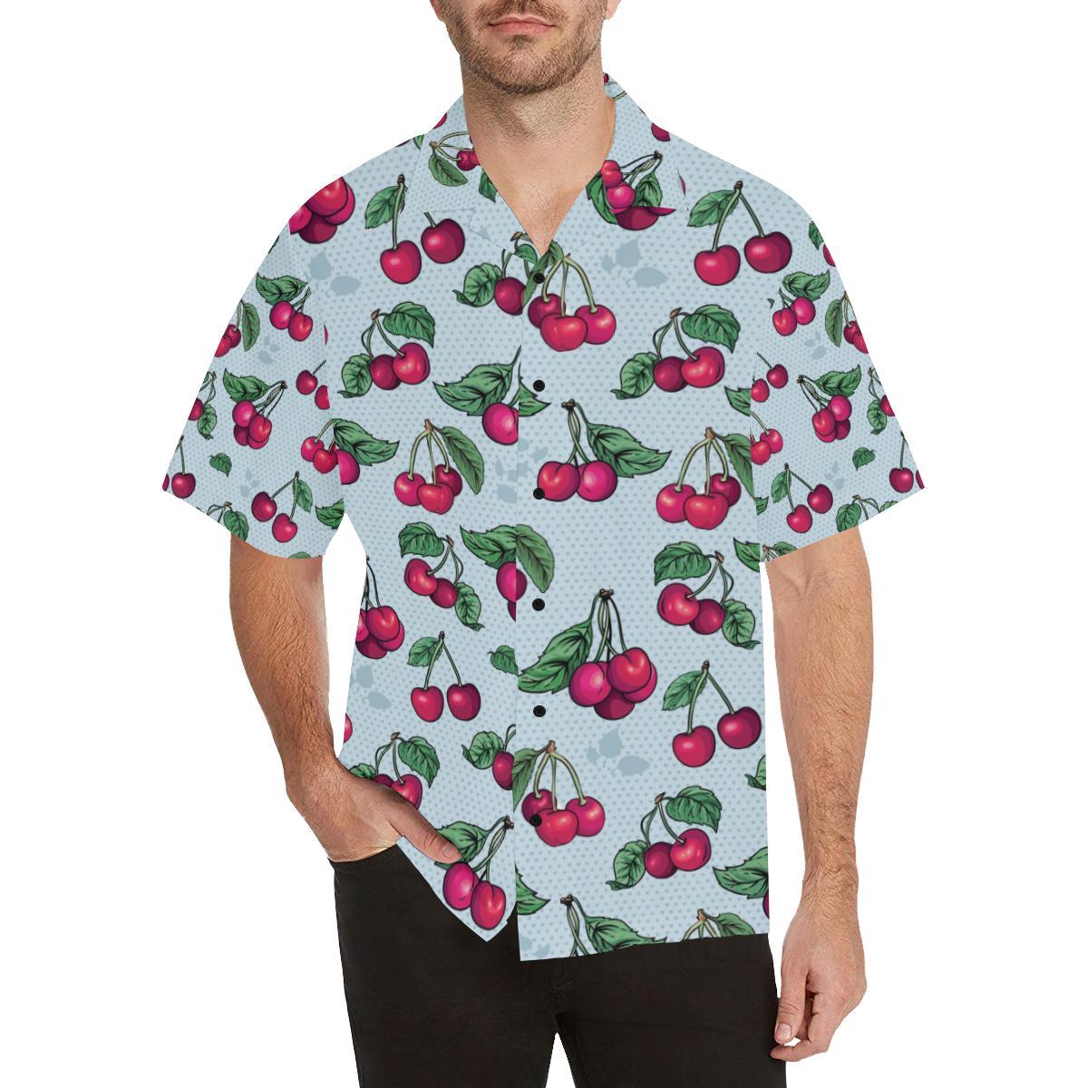Cherry Pattern Print Design CH01 Men Hawaiian Shirt-JorJune