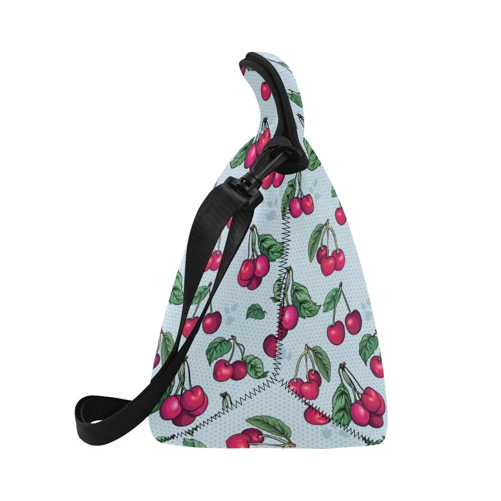 Cherry Pattern Print Design CH01 Neoprene Lunch Bag-JorJune