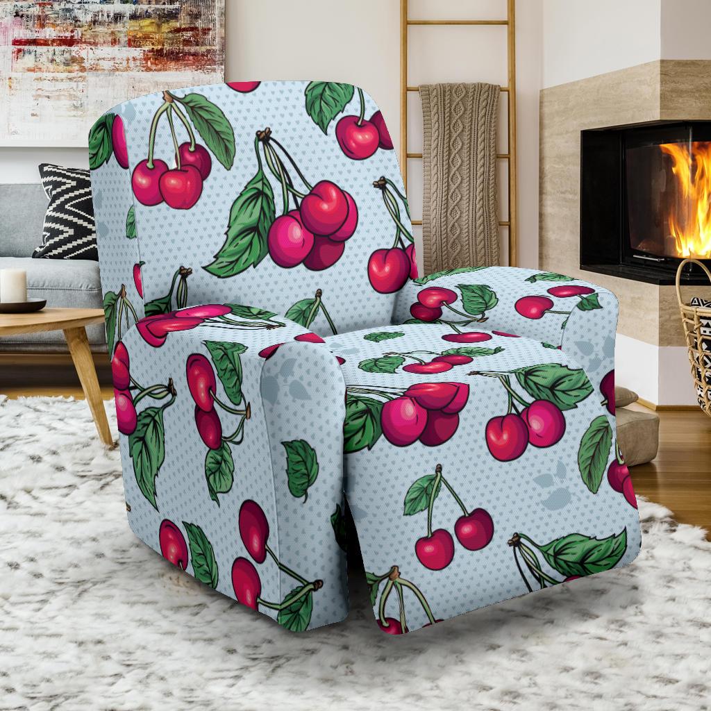 Cherry Pattern Print Design CH01 Recliner Slipcover-JORJUNE.COM
