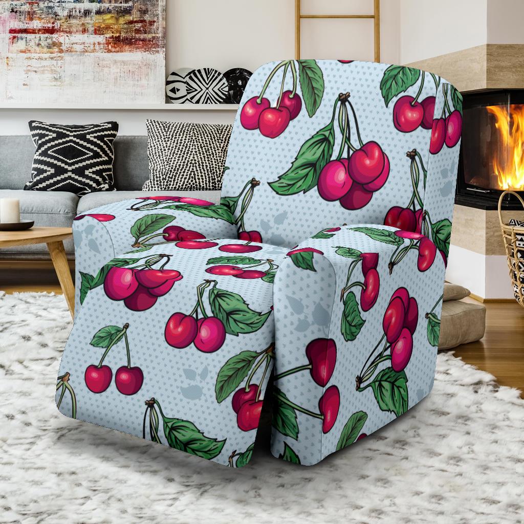 Cherry Pattern Print Design CH01 Recliner Slipcover-JORJUNE.COM
