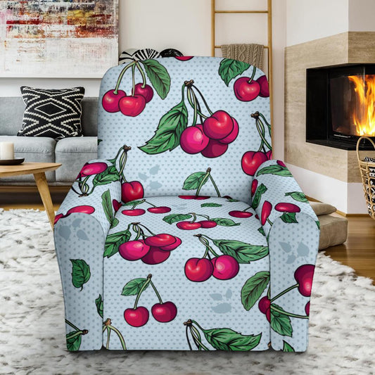 Cherry Pattern Print Design CH01 Recliner Slipcover-JORJUNE.COM