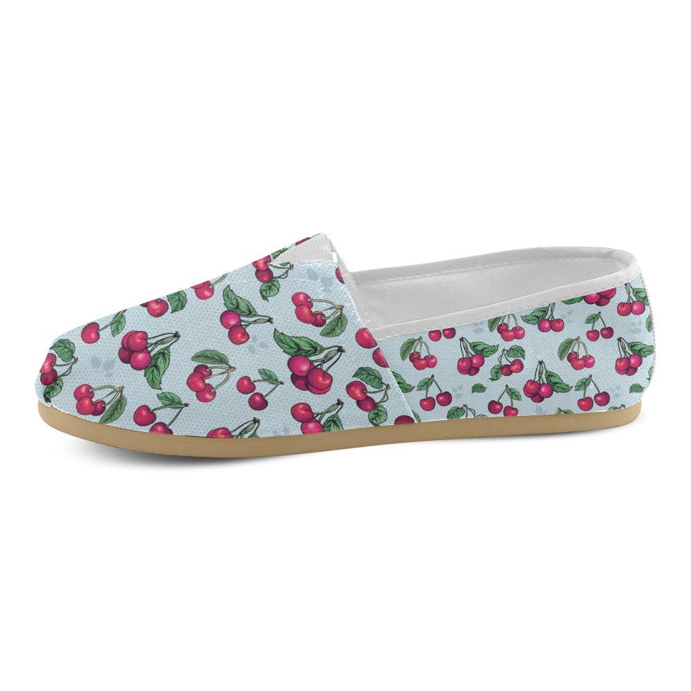 Cherry Pattern Print Design CH01 Women Casual Shoes-JorJune.com