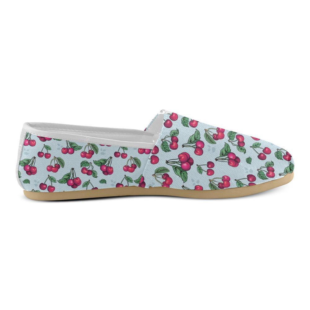 Cherry Pattern Print Design CH01 Women Casual Shoes-JorJune.com