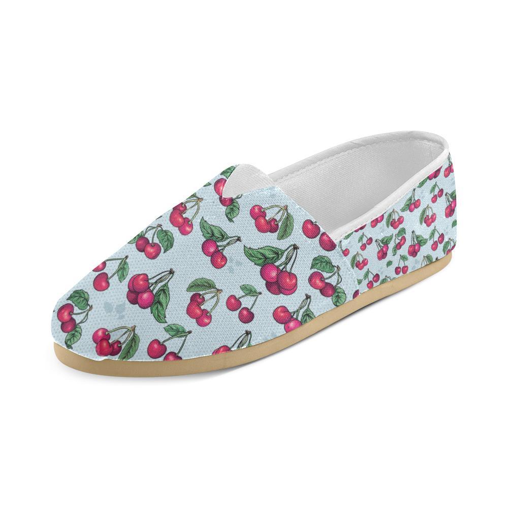 Cherry Pattern Print Design CH01 Women Casual Shoes-JorJune.com