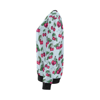 Cherry Pattern Print Design CH01 Women Long Sleeve Sweatshirt-JorJune