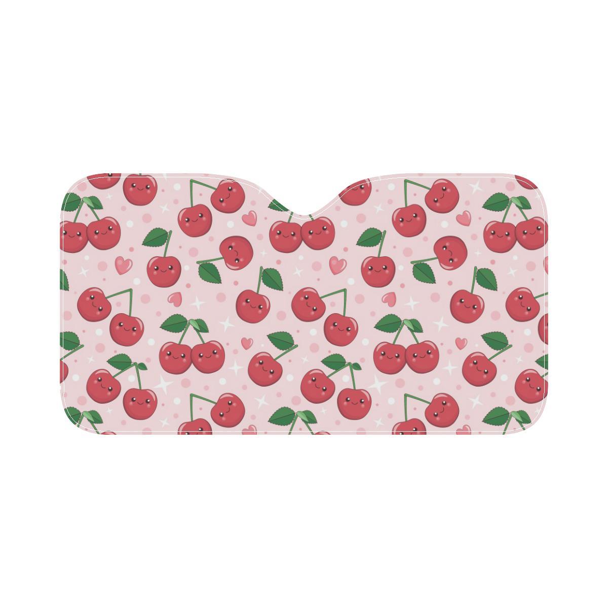 Cherry Pattern Print Design CH02 Car Sun Shade-JorJune
