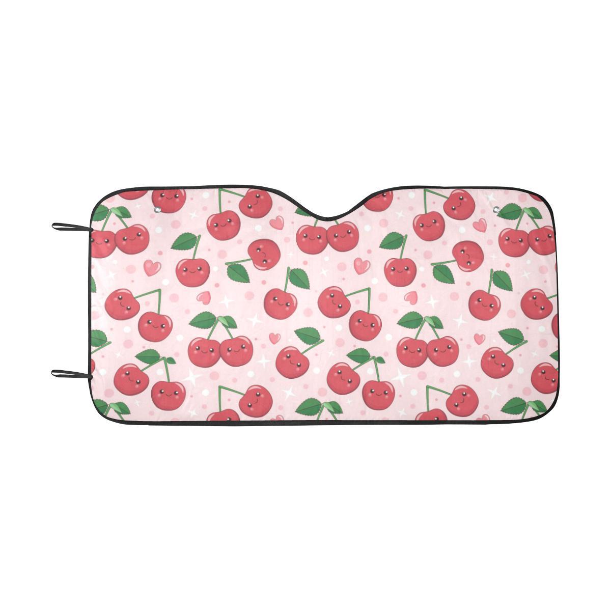 Cherry Pattern Print Design CH02 Car Sun Shade-JorJune