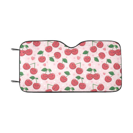 Cherry Pattern Print Design CH02 Car Sun Shade-JorJune